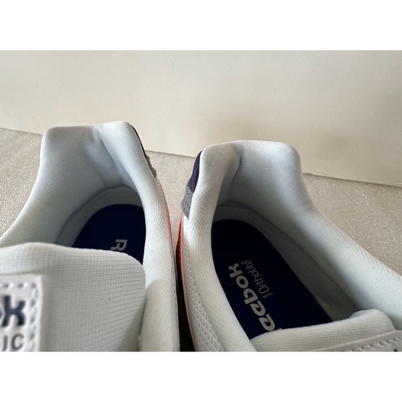 Mens Reebok Classic Harman Run Sneakers Shoes Retro Neon Fluorescent Orange 10.5 - Picture 6 of 7